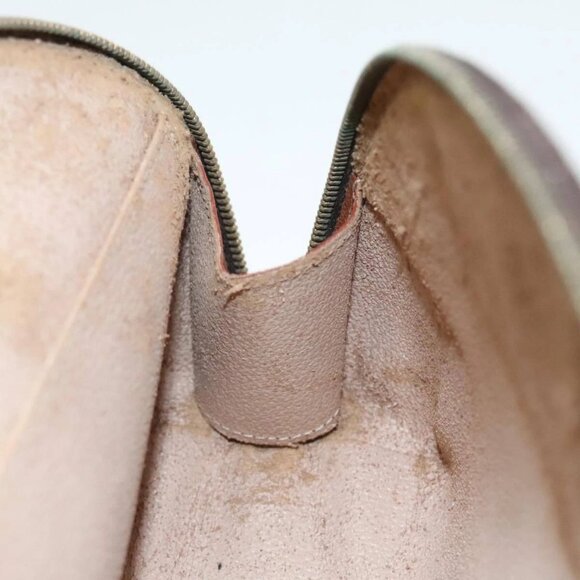 LOUIS VUITTON Monogram Trousse Demi Ronde Cosmetic Pouch LV Auth - Picture 11 of 16